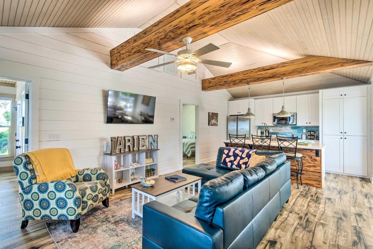 Riverfront Darien Cottage With Private Dock! Exterior photo